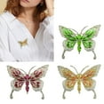 thumbnail image 4 of Artistics Butterfly Shaped Brooch Glossy Enameled Coating and Stone Detail Fashionable Jewelry Pieces for Daily Wear, 4 of 17