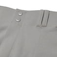 thumbnail image 3 of MVP Open Bottom Baseball Pants with Braid, Adult 4X-Large, Grey with Royal Braid, 3 of 4