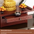 thumbnail image 6 of 3-Tier Altar Table, Bamboo Oriental Coffee Table with Drawer Top Storage Table for Prayers, Divination, Worship, 6 of 8