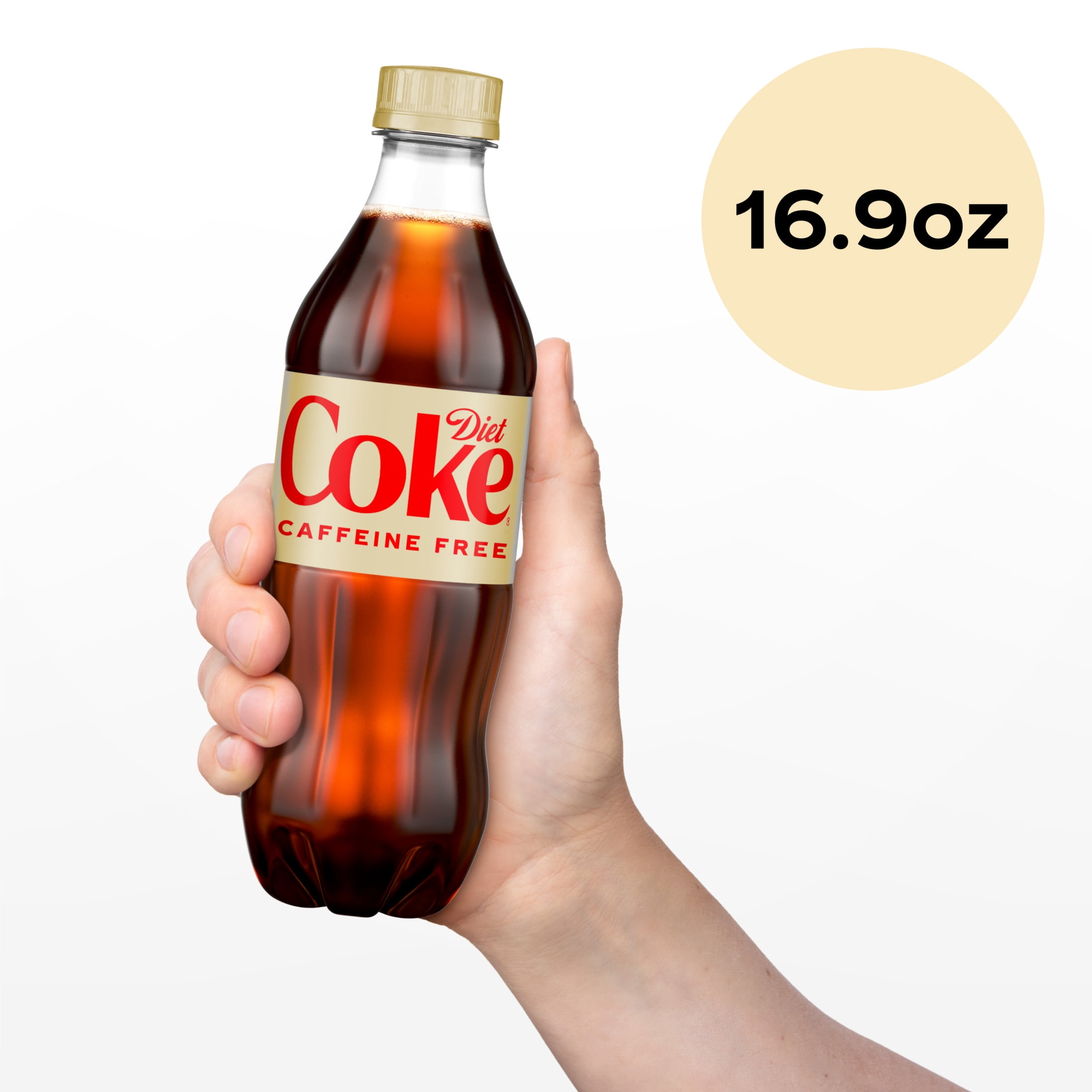 (2 pack) Diet Coke Caffeine-Free Soda Pop Bottles, 16.9 fl oz, 6 Pack