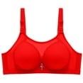 thumbnail image 3 of JINMGG Bras Clearance Summer Fall Women's Plus Size Bra Women Bra No Rims Lace Comfortable Breathable Anti-exhaust Base Top Solid Underwear, 3 of 3