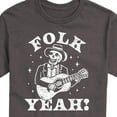 thumbnail image 3 of Instant Message - Guitar Skeleton Folk Yeah - Men's Short Sleeve Graphic T-Shirt, 3 of 6