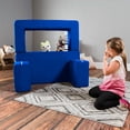 thumbnail image 5 of Jaxx Zipline Kids Modular Loveseat & Ottomans/Fold Out Lounger, Blueberry, 5 of 8
