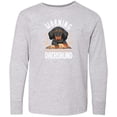 thumbnail image 3 of Inktastic Protected by a Dachshund Dog Long Sleeve Youth T-Shirt, 3 of 5