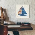 thumbnail image 5 of Epic Art 'Nautical Collage IV on Linen' by Courtney Prahl, Acrylic Glass Wall Art, 12"x12", 5 of 8