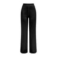 thumbnail image 4 of Harpily Women Plus Size Pants High Waisted Sequin Loose Drape Wide Leg Pants Fashion Casual Pants Black 3XL, 4 of 6