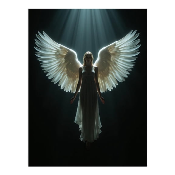 Diamond Art Kit for Adults, Heavenly Light Angelic Figure Wings Diamond Painting for Adults Beginners, DIY Diamond Art Painting Kits, 5D Diamond Painting Crafts for Home Decor 12x16 Frameless