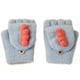 thumbnail image 1 of Guantes convertibles con parte superior abatible para niños, con estampado de frijoles de azúcar, cálidos guantes de punto sin dedos para niños y niñas de 6 a 12 años, 1 of 5