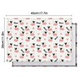 thumbnail image 5 of White Cow Moo Pattern Summer Placemats Table Placemats Set Of 6-Linen Kitchen Washable Placemats Table Mats 11.8"x17.7" Non-Slip Heat Resistant, 5 of 5