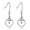 Heart-Steel, variant on Rose Gold Plated Teardrop Pendant Mustard Seed Earrings for Women, Stainless Steel Drop Dangle Earrings Y582 (Drop)