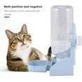 thumbnail image 4 of GHSDFBB 500ML Pet Parrots Birds Drinker Rabbit Drinking Water Feeder Bowl Dog Cage Hanging Water Dispenser Device blue, 4 of 7