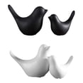thumbnail image 4 of Advancent 2 unids/set decoración elegante, adornos de pájaros de cerámica escandinavos minimalistas modernos, añaden encanto al hogar Decoración del hogar blanco, 4 of 6