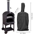 thumbnail image 2 of Housse de Four à Pizza - Protection Extérieure Noire pour Four à Pizza Résistant aux Intempéries et à la Poussière, Housse de Pluie pour Four à Pizza Grillé au Bois, 2 of 4