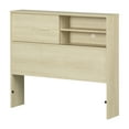 thumbnail image 2 of South Shore Noah Twin Bookcase Headboard, in Bleached Oak, 2 of 11