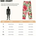 thumbnail image 2 of PISONIC Roses Flower Printed Women's Pajama Pants, Comfy Pajama Bottoms With Pockets&Drawstring, 2 of 7