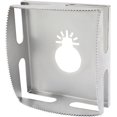 thumbnail image 5 of HUGFEGWE Stainless Steel Square Slot Cutter, Drywall Oscillating Tool Outlet Box Cutter, Electrical Box Drywall Outlet Cutout Tool, Oscillating Square Blade for Wood, Plastic, Metal - UA824-12656, 5 of 5