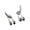 2pcs, variant on Ear Studs Punk Hip Hop Detachable 2-Claw Hook Personality Gift Cool Simple Style Men Earrings Fashion Jewelry