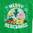 thumbnail image 3 of SpongeBob SquarePants - Merry Beachmas Patrick and Spongebob - Men's Short Sleeve Graphic T-Shirt, 3 of 6