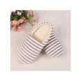 thumbnail image 3 of Winter Women Warm Cotton Striped Slippers Furry Soft Plush Shoes Non-slip Home Indoor, 3 of 5