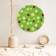 thumbnail image 5 of Balery Daisies And Ladybugs Print Bone China Decorative Plate Ceramic Dinner Plates Art Crafts with Display Stand-10in, 5 of 6