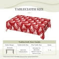 thumbnail image 6 of Christmas Fir Trees and Pines Tablecloth Rectangle, New Year Table Cloth Xmas Washable Table Cover for Holiday/Picnic/Dining/Party Decoration, 60 X 84 Inch, 6 of 6