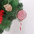 thumbnail image 3 of Fiudx Colgante de Piruleta Navideña con Diseño de Caramelo Rojo y Blanco, Ideal para Decorar El Árbol y La Corona de Navidad, Ideal para Fiestas y Uso Doméstico, Ideal Como Regalo, Tamaño 15,7 X 7,2, 3 of 5