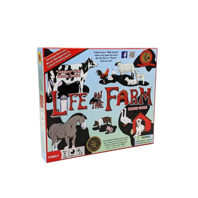 Juego de mesa We R Fun Life on The Farm durante 8 a 108 años