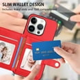 thumbnail image 6 of Magnetic Leather Phone Wallet Case Card Slot Shockproof Flip Back Cover For iPhone 16 15 14 13 12 11 Mini Pro Plus ProMax XR XS XSMax 7Plus 8Plus 7G 8G, 6 of 12