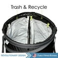 thumbnail image 2 of Collapsible Bin Trash & Recycle/Utility, Perfect for Camping, Laundry, Storage and Garden, Waterproof Vinyl and Tear Resistance, Trash and/or Recycle, Two 13 Gallon Bags, 2 of 9