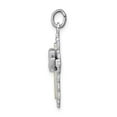 thumbnail image 2 of Sterling Silver Rhodium-plated & Vermeil Dove Cross Charm QC3332, 2 of 4