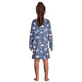 thumbnail image 3 of Wonder Nation Girls Long Sleeve Fleece Sleep Gown, Sizes 4-18 & Plus, 3 of 5