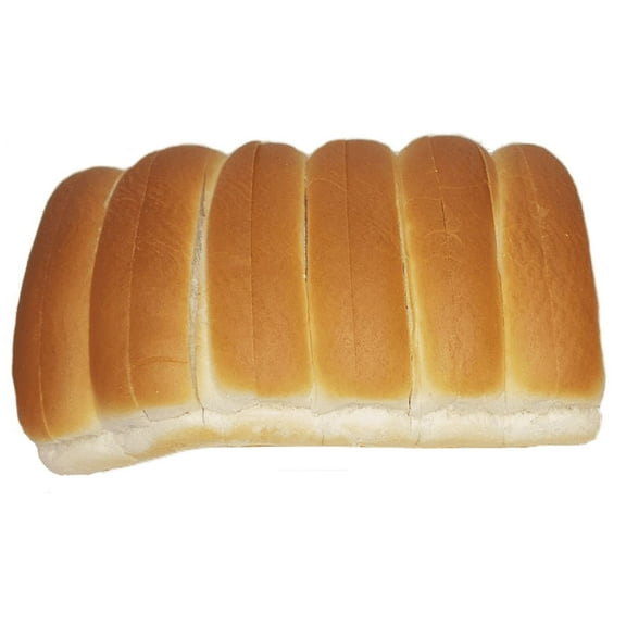 New England Split-Top Frankfurter Hot Dog Rolls - 6 rolls, 6 inch