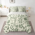 thumbnail image 2 of jejeloiu Retro Rustic Botanical 7-Piece Twin Bedding Sets,Natural Plant Bedding Comforter Set,Green Leaf Flower Sheet Sets For Girls Kids,Super Cozy Room Decor Reversible, 2 of 8