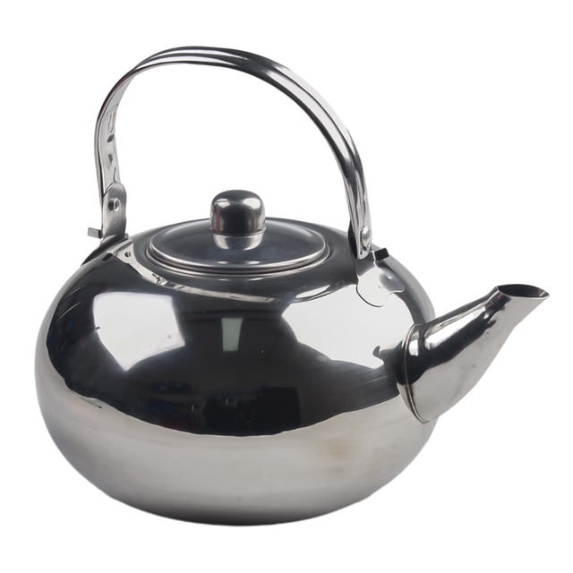 Bouilloire en Acier Inoxydable Poignée Résistante à la Chaleur pour Cuisinière Camping Cafetière