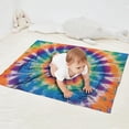 thumbnail image 2 of Rainbow Tie Dye Mandala Pattern Blanket,Comfortable Soft Flannel Throw Blanket,All Season,Warm Lightweight Blankets for Sofa Bed Couch Living Room Chair,30"x40", 2 of 4