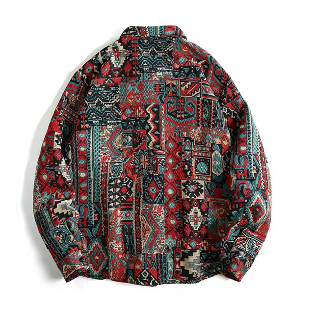 Blusa y camisa de manga larga con cuello vuelto para hombre, informal, a la moda, con estampado liso, botones, manga larga, cuello vuelto, blusa de poliéster para hombre