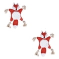 thumbnail image 2 of Transemion Polyester Stylish Pet Toy For Dogs Easy To Clean And Safe For Playtime Good Gift Plush Dog Toy fox 2Set, 2 of 6
