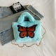 thumbnail image 2 of Bolso Damas Mariposa Felpa Bolso Casual Mensajero Azul, 2 of 8