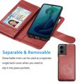 thumbnail image 5 of Njjex For Motorola Moto G 5G 2024 Wallet Case, Moto G 5G 2024 Case, Njjex Luxury PU Leather [9 Card Slots Holder ] Carrying Folio Flip Cover [Detachable Magnetic Hard Case] -Wine Red, 5 of 6