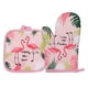 thumbnail image 3 of Flamenco espesante hornear guantes de resistencia a golpes almohadillas para horno microondas estera aislante accesorios de cocina, 3 of 7