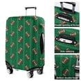 thumbnail image 5 of Green Striped Footballs Pattern Luggage Cover Fashion Suitcase Cover Baggage Covers Fit 25-28 Inch Luggage (Go Travel), 5 of 5