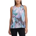 thumbnail image 1 of Blusa de gasa plisada DKNY Mujer Multicolor Extragrande, 1 of 1
