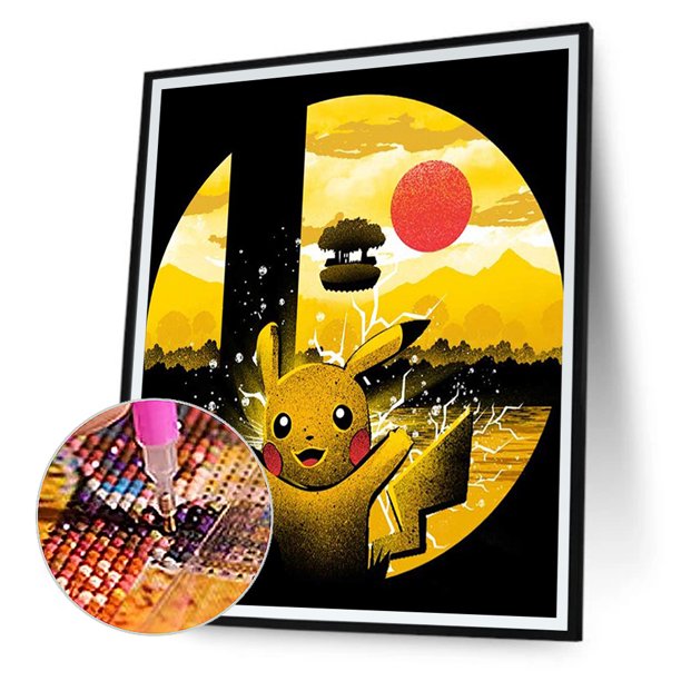 Cuadros Decorativos Kits de pintura de diamante 5D DIY mosaico de silueta de dibujos animados de taladro redondo completo (E1946) Ehuebsd embutido en tela