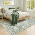 thumbnail image 2 of Lahome Decor 6'x9' Boho Tribe Area Rug for Living Room,6x9ft Machine Washable Rugs for Bedroom, Soft Non-Slip Low Pile Indoor Floor Accent Carpet for Office Nursery Dining Room Farmhouse- Green, 2 of 8