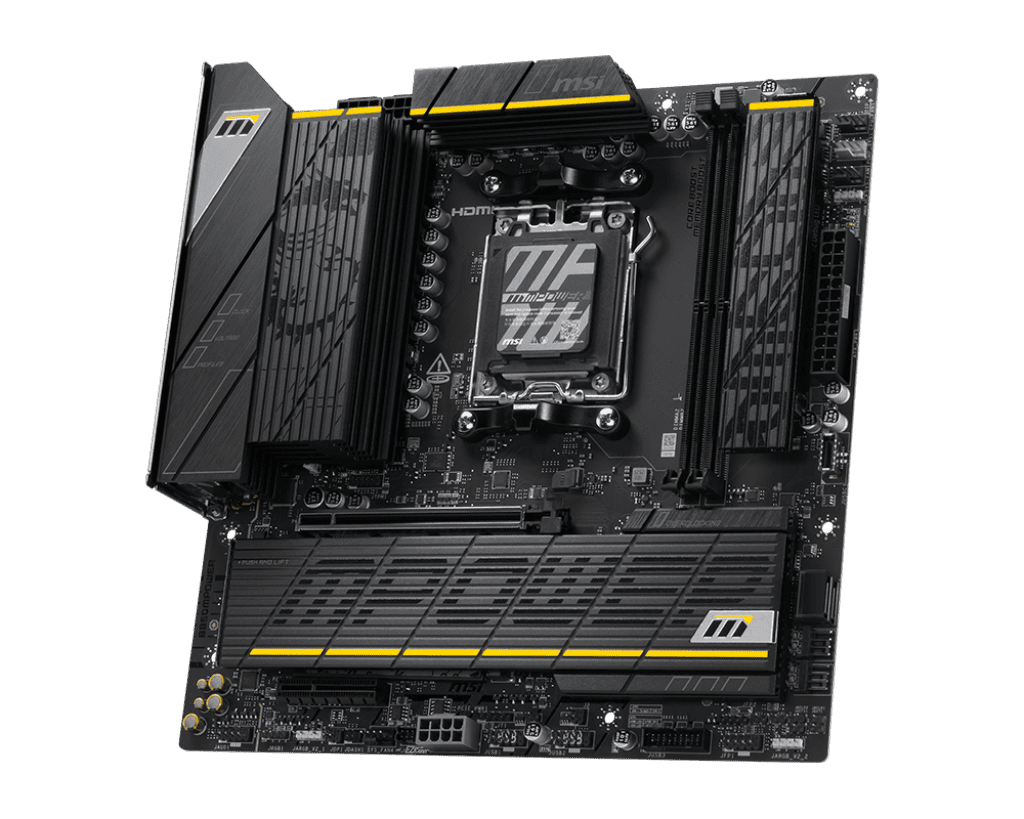 MSI B850MPOWER AM5 AMD B850 PCIe 5.0/4.0 USB 20/10/5Gbps Type C/A Wi-Fi 7 Micro-ATX Motherboard