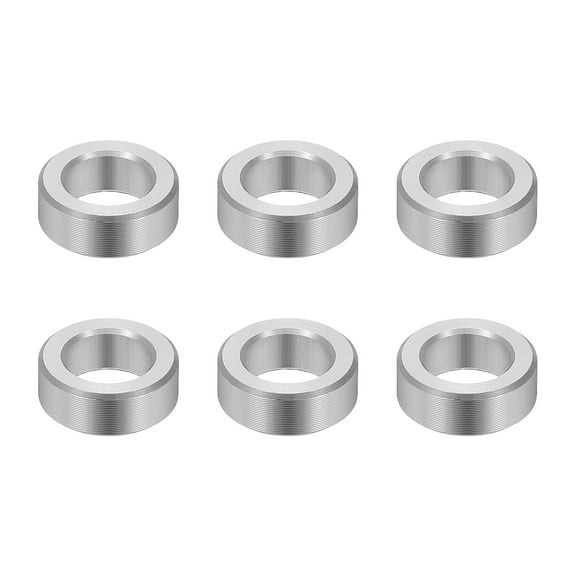 6PCS Aluminum Spacers, 5/16 x 1/2 Metal Spacers Aluminum 3/16 L Spacer Screw Standoff Round Unthreaded Standoff Bushing for 5/16inch Screw Bolts, Silver