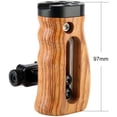 thumbnail image 5 of NICEYRIG NATO Quick Release Wooden Handle, Universal Side Grip with Mounting Holes Cold Shoe - 268, 5 of 5