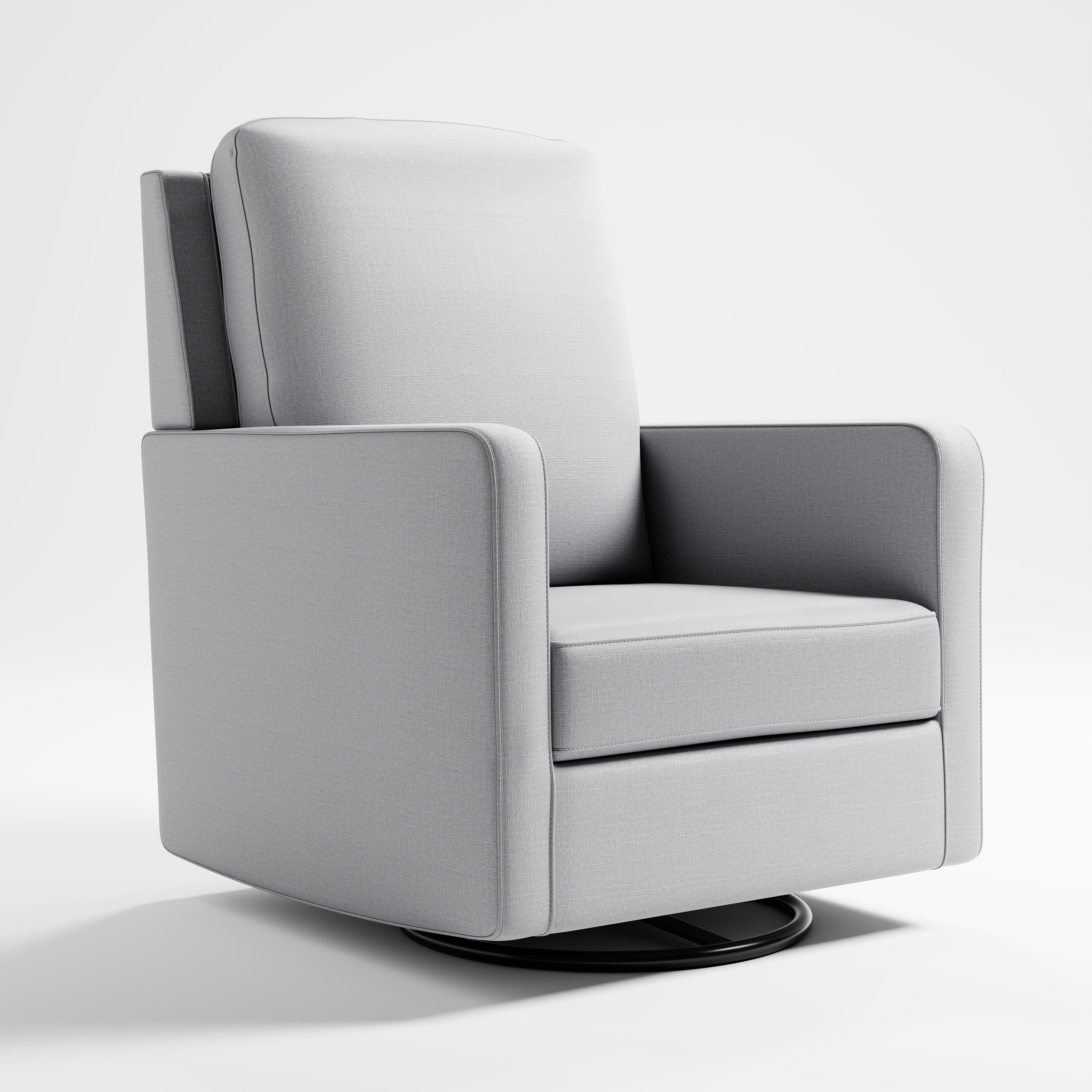 Storkcraft Calabasas Infant Nursery Upholstered Swivel Glider, Fog