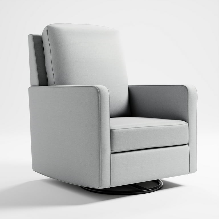 Storkcraft Calabasas Infant Nursery Upholstered Swivel Glider Fog Walmart