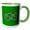 Green/White, variant on 3drose, Decorative Rectangular Celtic Interlaced Knot Pattern 1, 11oz Mug